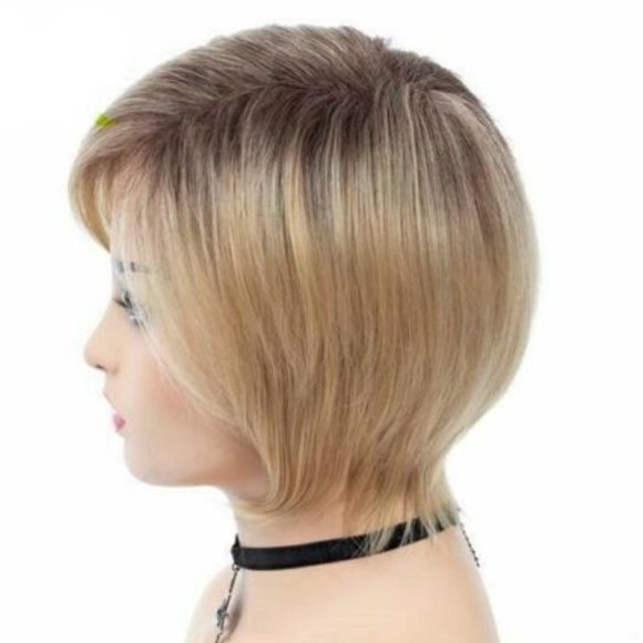 NEW Short Ombre Blonde Bob Heat Resistant Wig